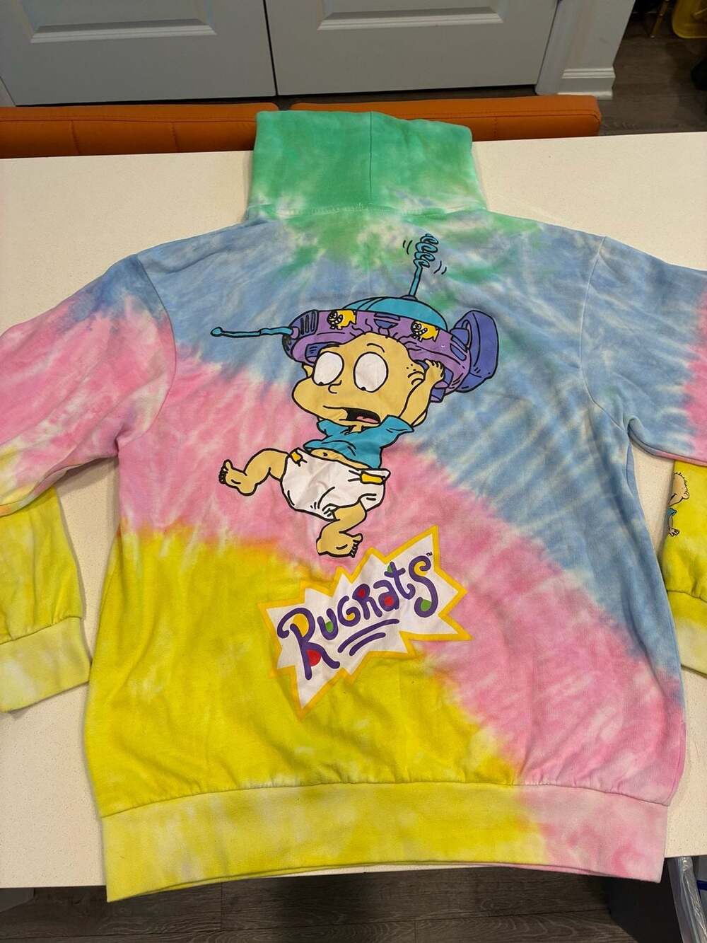 Rugrats Tie-Dye Nickelodeon HOODIE Large